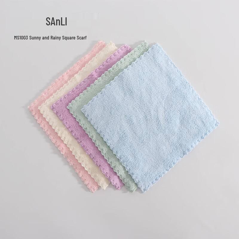 Sanli Coral Fleece Square Towel 3-Pack