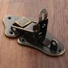 1set Antique Bronze Box Latch Hasp w/screws Jewelry Wood Box Decor Drawer Suitcases Iron Buckle Clasp Furniture 95*52mm Hardware 6