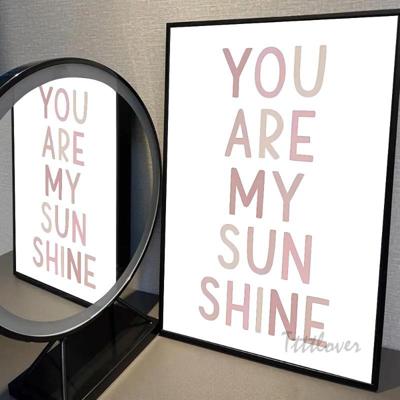 1ks Růžový Motýl Slunce Duha Sedmikráska Plakát Papírový Tisk Domov Ložnice Vstup Bar Kavárna Umělecká Malba Dekorace