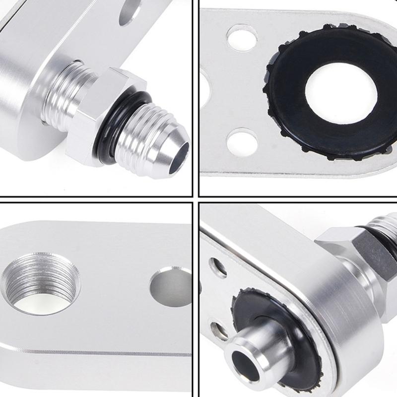 6AN Transmission Line Adapter Plate For 6L80E 8L90E With Aerospace Aluminum Construction And Customizable Fittings