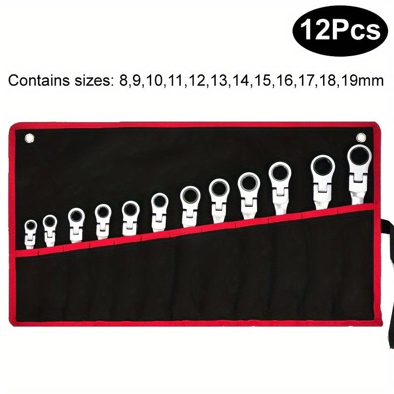 12PC Dual-Use Ratchet Wrench Set: Fixed & Open-End for Quick Automotive Repairs