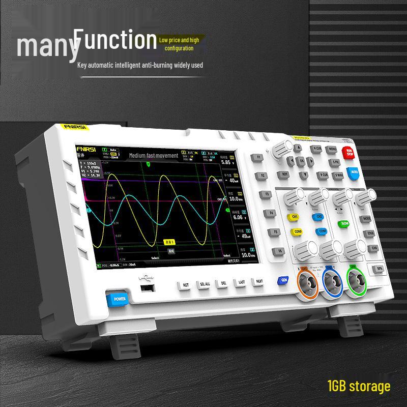 FNIRSI-1014D Dual Channel Digital Oscilloscope & 1GS Signal Generator, 100M Bandwidth.