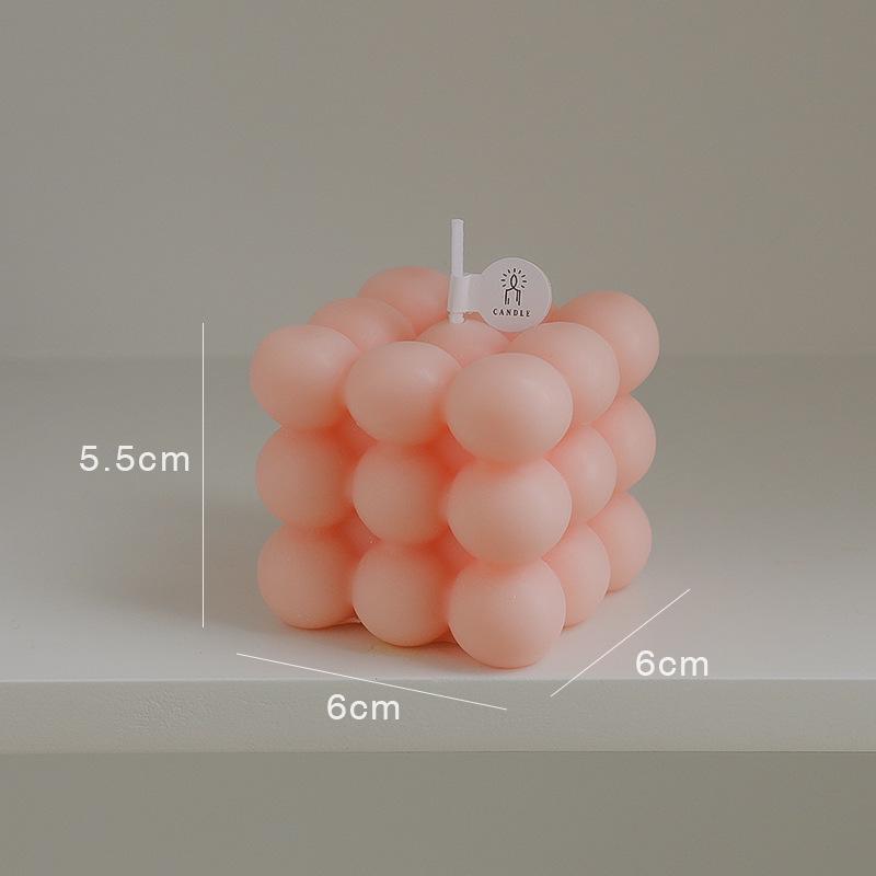 Handmade High-End Scented Cube Candle – Ideal for Atmosphere, Decor, Gifts, and Photography Props