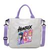 KPop Demon Hunters Theme Women Canvas Shoulder Bag Boys Girls Tote Handbag Anime Fashion Crossbody New Kids Xmas Gifts Kid Friendly Entertaining Fun