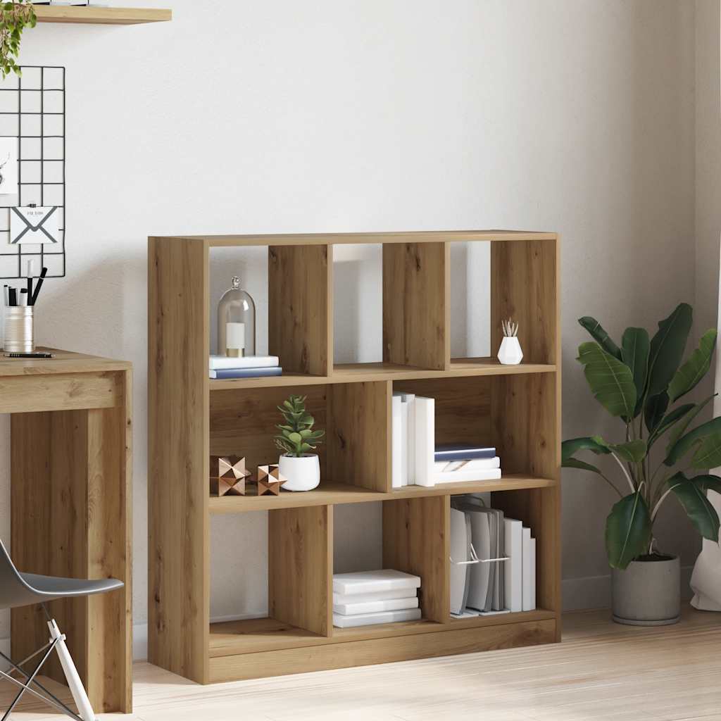 Artisan Oak Bookshelf 97.5 x 29.5 x 100 cm Particleboard