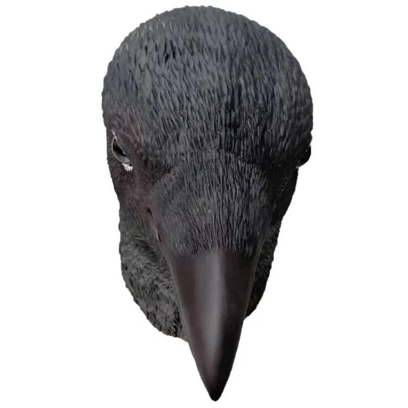 Black Raven Mask Beak Headpiece Scary Animal Mask for Costume Play Easter 1PCS