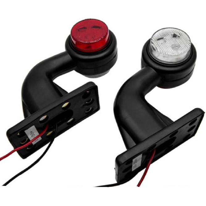 

Car Side Light - MASO 2X 12V 6LED ELBOW SIDE MARKER LIGHTS RUBBER LAMP OUTLINE TRAILER TRUCK VAN LORRY