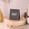 1Pcs 2027 Mini Simple Calendar Small Desk Calendar Creative Coil Calendar Planner Desktop Decoration Office Stationery