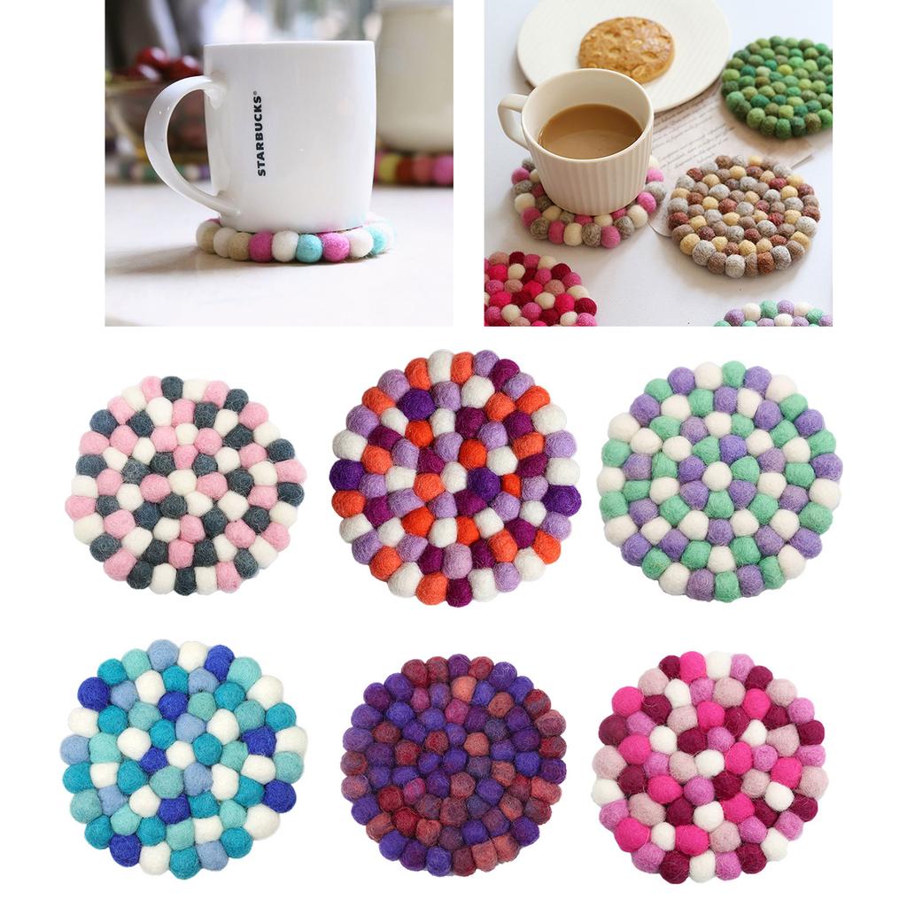 Izolovaná prostírání Barevná izolovaná prostírání Ručně vyrobená prostírání Kuchyňské doplňky Plstěný materiál pro dekoraci stolu