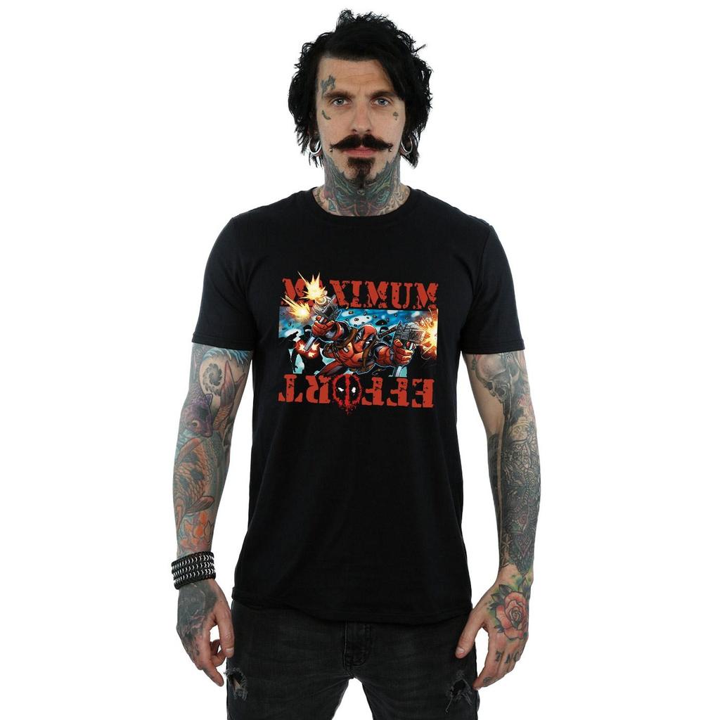 Marvel Mens Deadpool Maximum Effort T-Shirt
