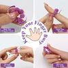 5Pcs Adjustable Spiny Ball Finger Rings, Multi-Color Gradient Decompression Massager, For Home Office Travel  Holiday Gift Presents