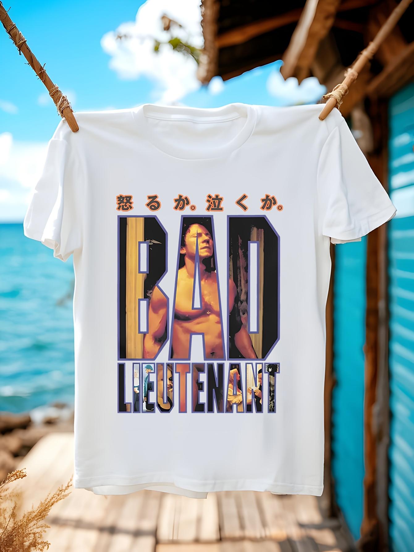 Bad Lieutenant 1992 Movie - Harvey Keitel Cult Classic Film Tee - Black Graphic Cinema Shirt T-shirt XXXL