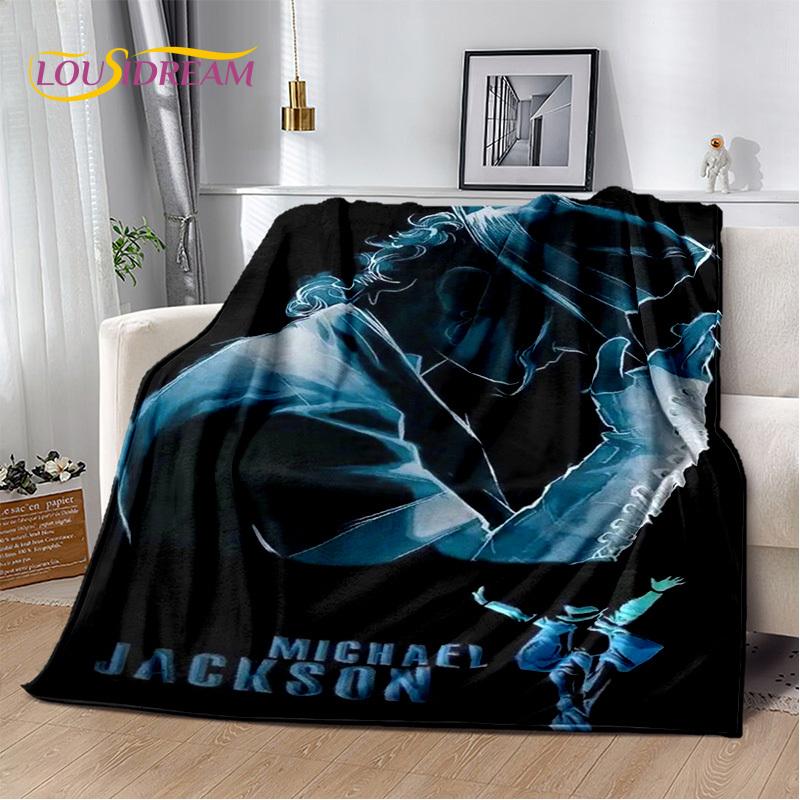 MJ Michael Jackson King of Pop 3D Soft Plush Blanket,Flannel Blanket Throw Blanket for Living Room Bedroom Bed Sofa Picnic Kids