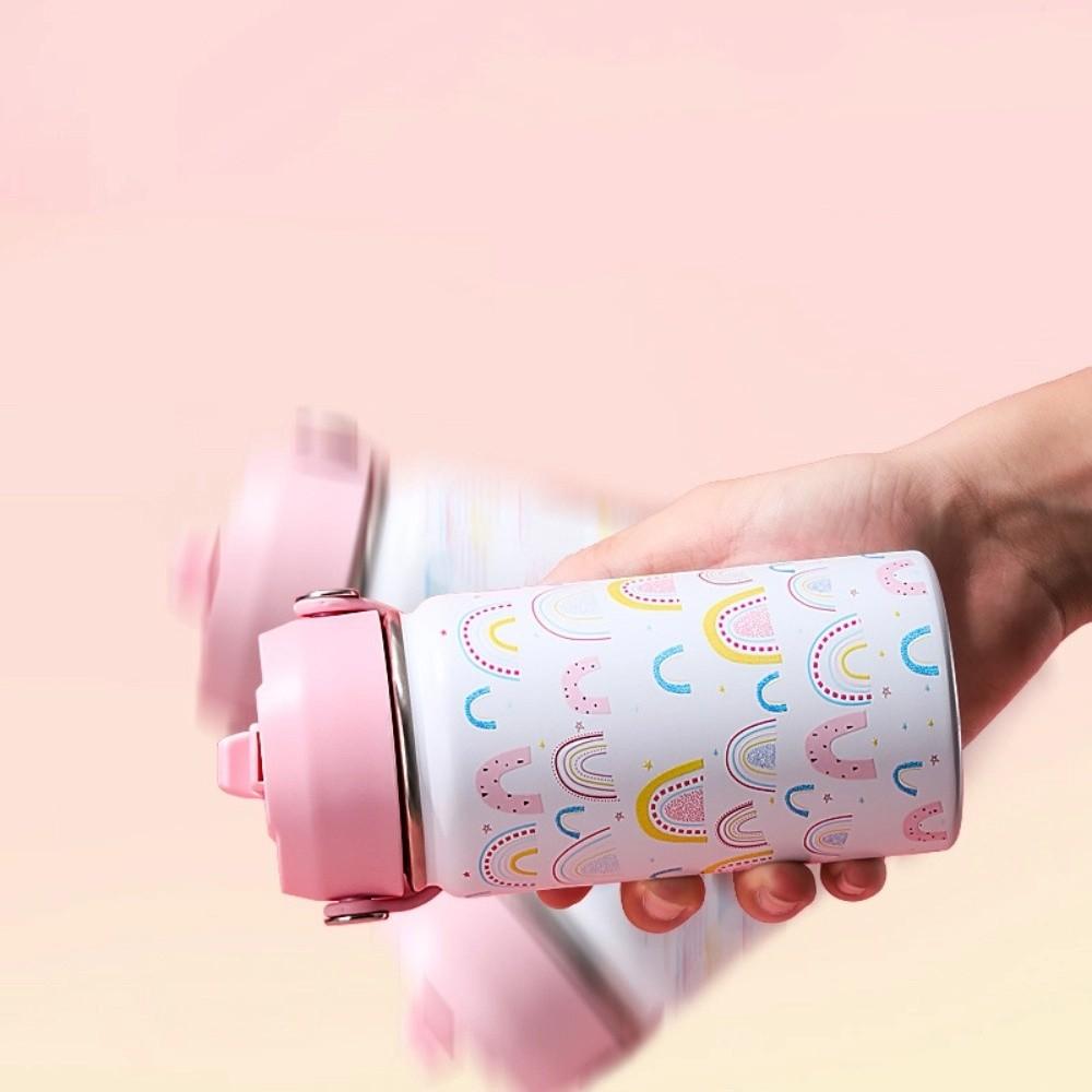 Durable Cartoon Handheld Kettle Fashionable Leak-Proof Vacuum Cup Stainless Steel Insulated Water Bottle Kids Daily Use