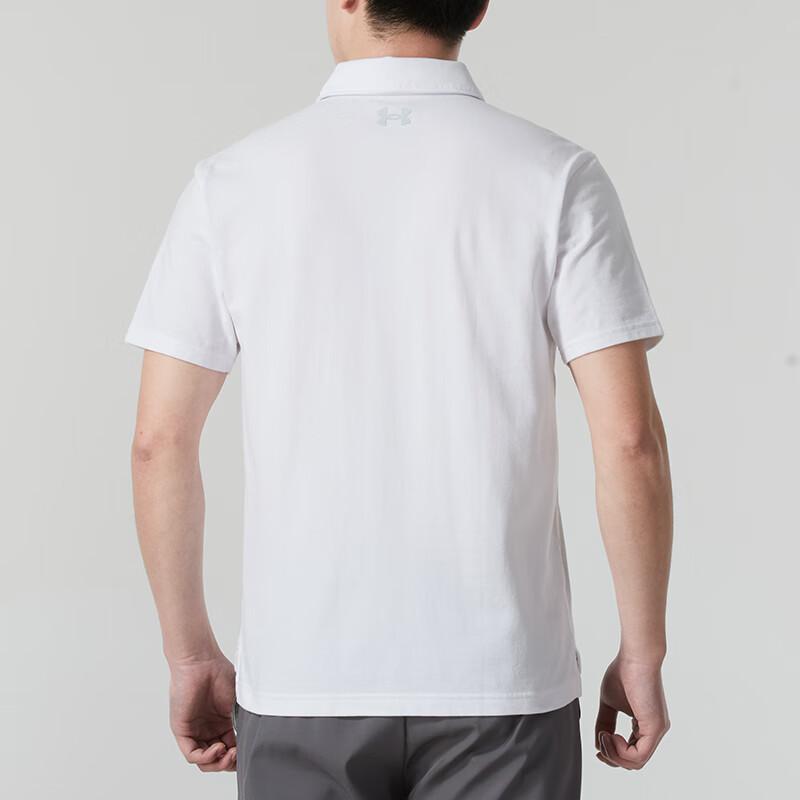 Under Armour Training Comfortable Breathable Casual Polo Shirt Men tops White 1387341-100