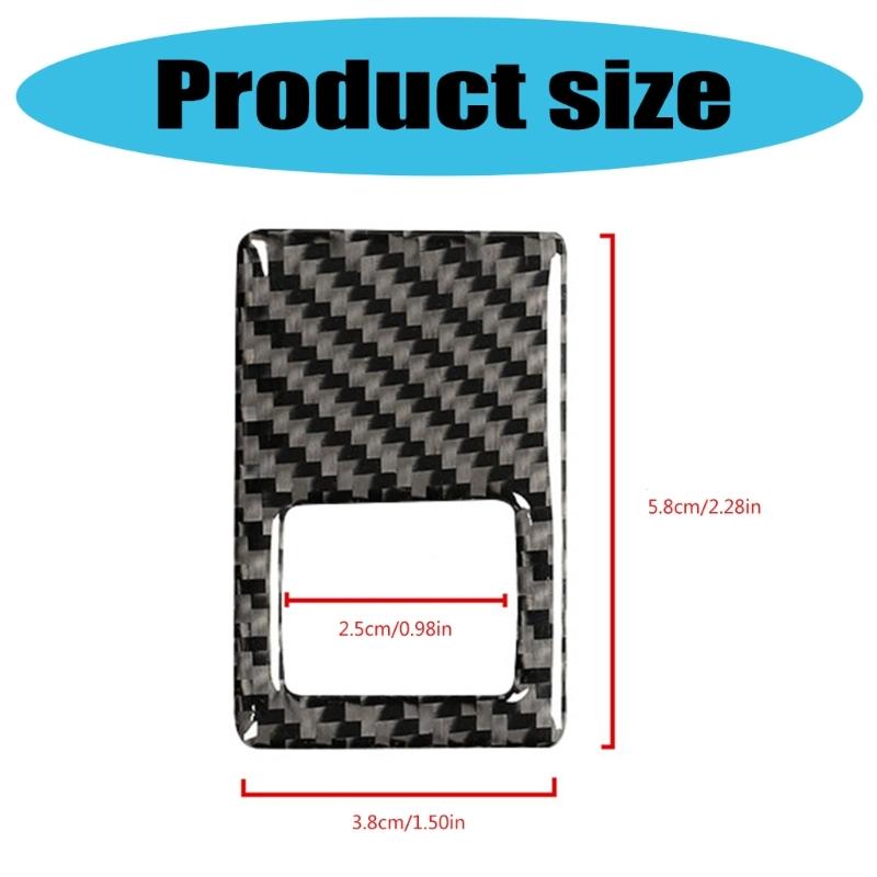 Stylish Easy To Apply Carbon Fiber Warning Light Decoration Stickers Suitable for Golf 7 Interior Enhancement Protection