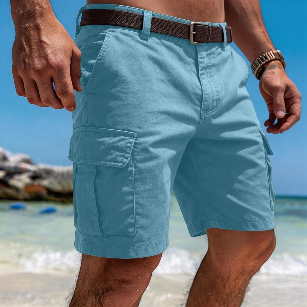 Pantaloni Casual da Lavoro da Uomo con Tasche Multiple, Pantaloni Sportivi da Lavoro Estivi, Pantaloni a Vita Bassa, Pantaloni a Cinque Tasche