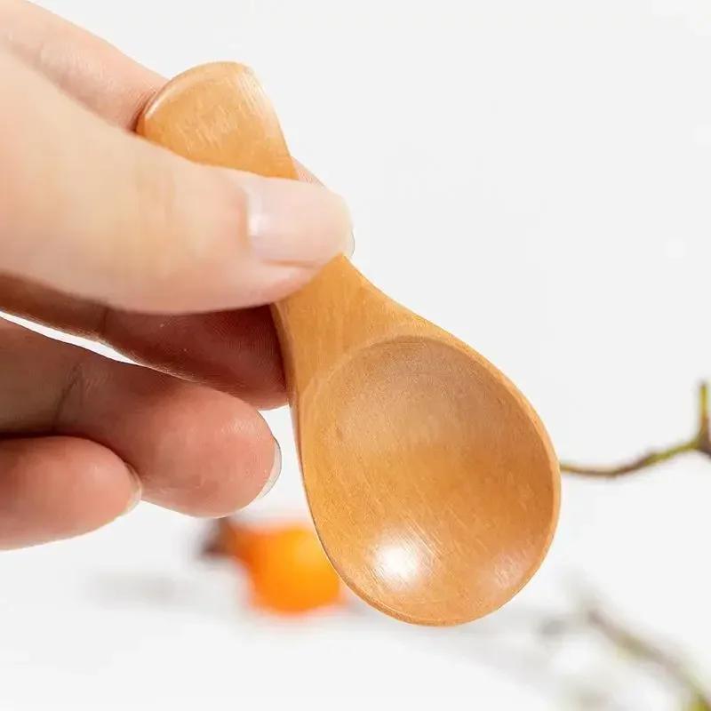 Condiment Scoop Flatware Coffee Tea Small Mini Sugar Spoon Salt Wood Spoons Kitchen Gadgets Cooking Tools
