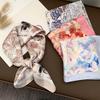 Retro 70*70 Square Scarf Colorful Silk Scarf Women Neck Scarf All-Match Shawl  Trendy Headscarf Women'S Accessories Gifts