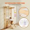 Schwedische Sprossenwand Kletterwand 5 in 1 Holz Indoor Spielplatz Kletterspielzeug
