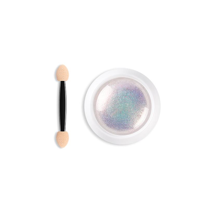 1Jar Pearl Effect Nail Powders Mirror Aurora Chrome Mermaid Nails Art Powder Rainbow AB Magic Mirror Pearl Shell Powder Supplies