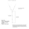 S925 Silver Temperament Necklace Female Korean Version Sweet Small Fresh Light Bead Y Word Tassel Clavicle Chain Necklace