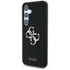 Guess Silicone Big 4G Logo Bottom Script Samsung Galaxy S25 case black