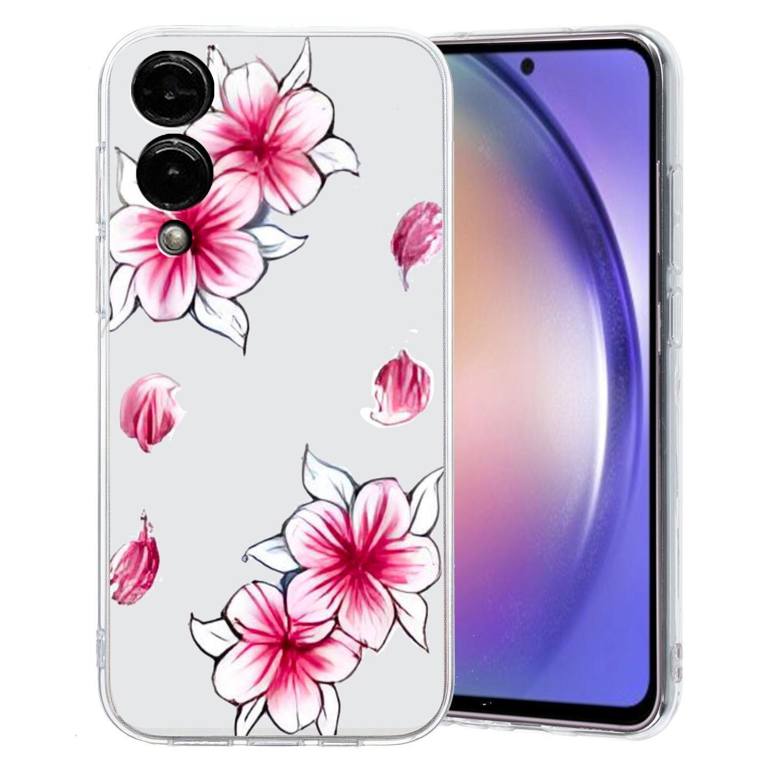 

For Samsung Galaxy S25 Edge Case Soft TPU Phone Back Cover Pattern Printing Sakura