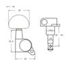 Acoustic Guitar Tuning Pegs Tuning Pegs Tuning Keys Tuners 3L 3R