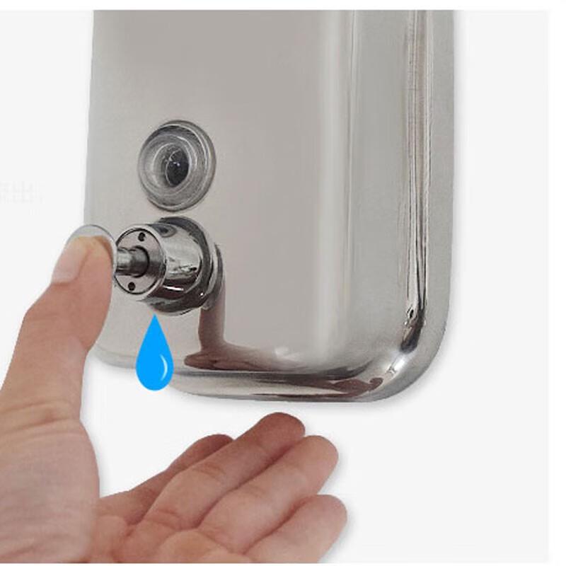Manual Wall-Mounted Stainless Steel Soap Dispenser
