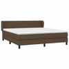 3126096 vidaXL Divan Bed with Mattress Dark Brown 160x200 Cm
