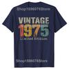 Funny 50 Year Old Vintage 1975 Limited Edition T Shirts Summer Streetwear Short Sleeve 50th Birthday Gifts T-shirt Mens Clothing