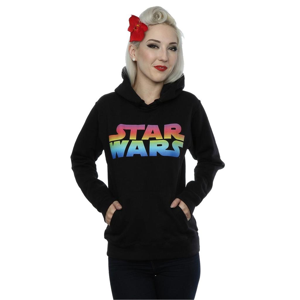 Star Wars Womens/Ladies Rainbow Logo Hoodie
