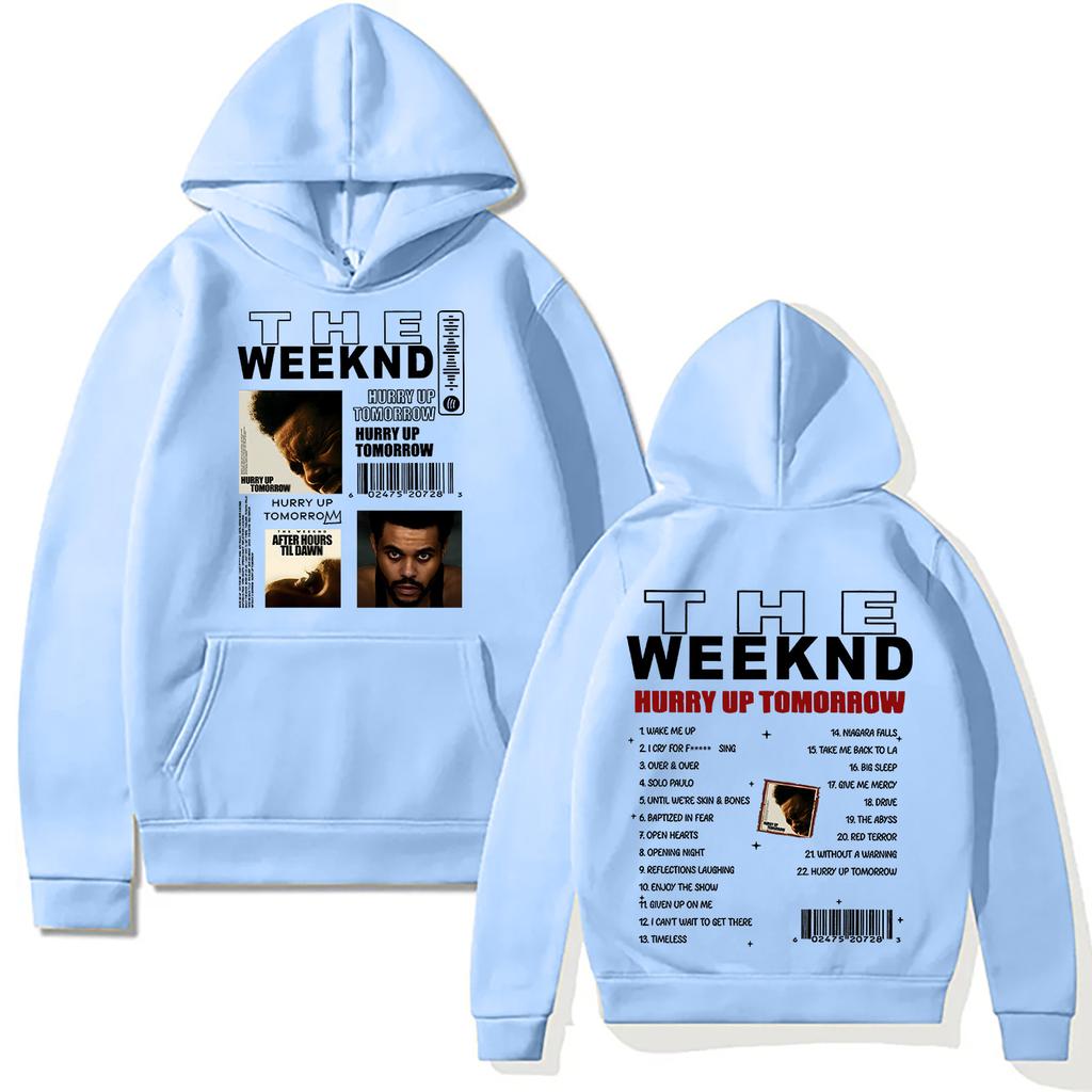 Theweknd New Print Hoodie Sweatshirt Hip-hop Rock Pullover Autumn and Winter Unisex Streetwear