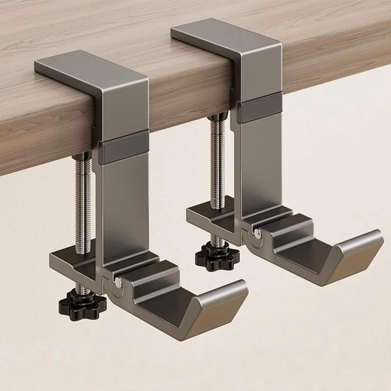 Adjustable Desk Edge Hook Punch-free Hanging Bag Hanger Removable Handbag Holders Magnetic Foldable Multi-functional Table Hook