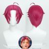Anime Cosplay Wig, Abby Bright Red Spiky Short Hair High-Temperature Fiber Synthetic Hairpiece
