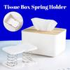 Tissue Box Spring Bracket Automatic Lift Spring Loaded Tissue Dispenser Help Easy to Pick up Tissue Office Home Tissue Container