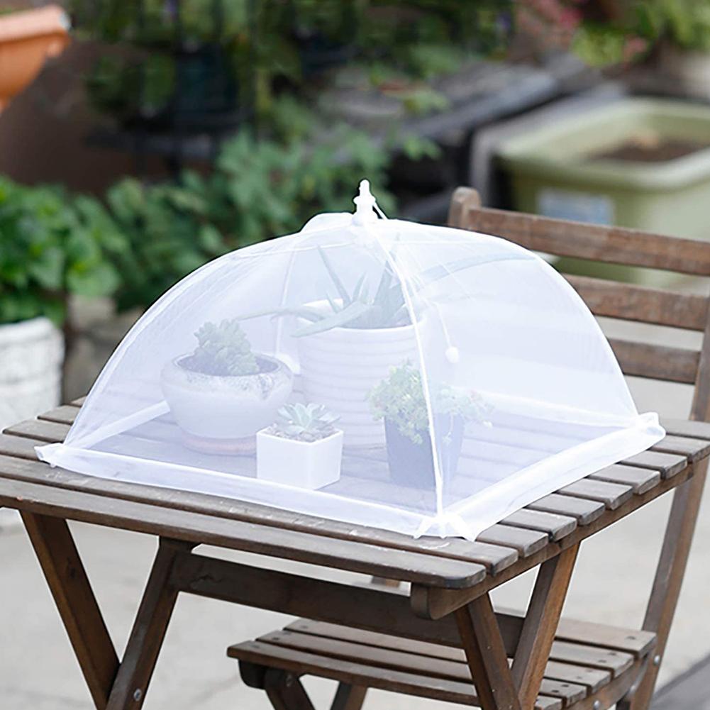 Large pop-up white mesh food cover tent - foldable and washable suitable for outdoor picnics barbecues and parties Accessaries