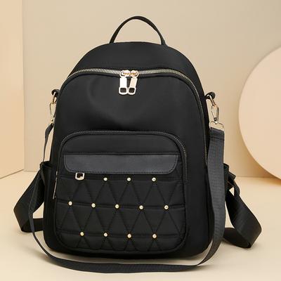 Riveted Backpack Women's Fashionable Travel Bag Casual and Versatile Large-capacity Ladies' Backpack