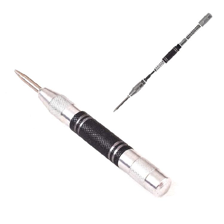 2Pcs Automatic Centre Punch Metal Steel Spring Loaded Center Hole Punch Automatic Center Hole Punch Nail Punch