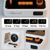 Retro Audiophile Vinyl Record & CD Player with Bluetooth Speaker, Portable Charging, and Atmosphere Light Gift
