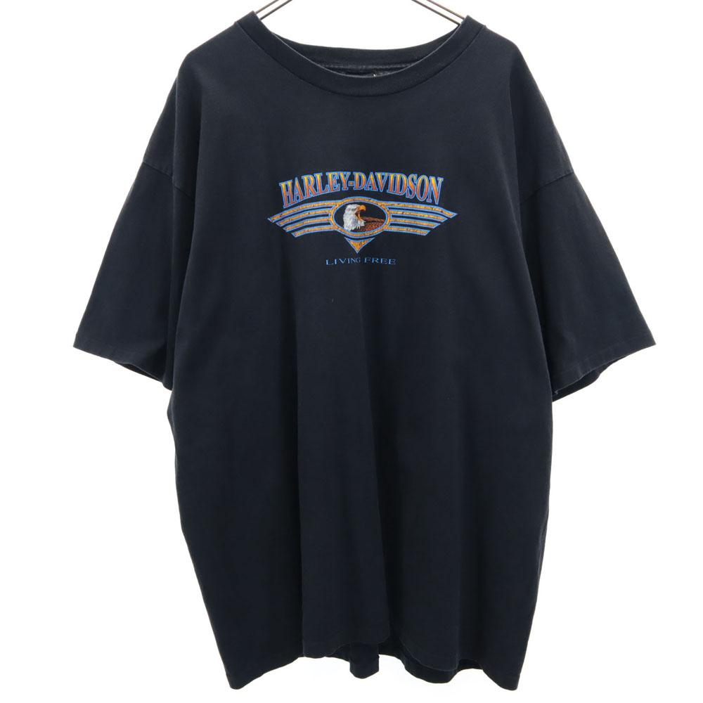 HARLEY DAVIDSON 90s Print Short sleeve Single stitch T-shirt Men's Used