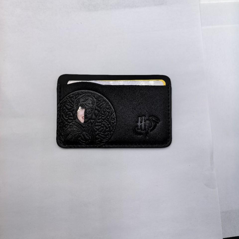 Czarny Skórzany Etui na Karty w Stylu Różdżki Harry'ego Pottera dla Mężczyzn i Kobiet