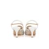 Daks 7cm CrYstal Jewel Mesh Y Strap Sandal Dld304 Cream White