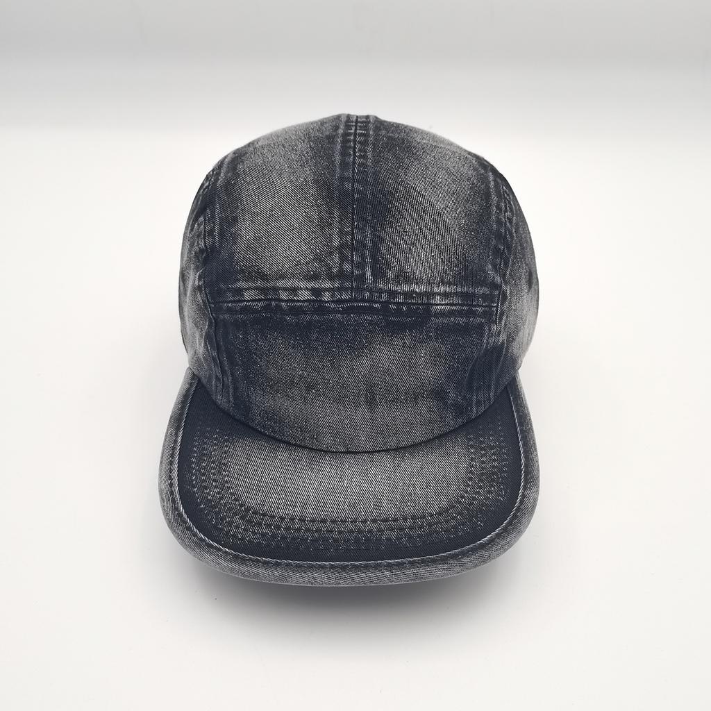 New Cotton Washed Tie Dye Snowflake 5 Panel Flat Brim Cap Streetwear UV Protection Sun Baseball Cap