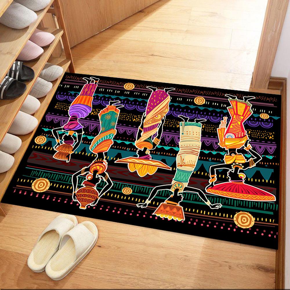 African Style Area Rug Perfect for Entryway Study room Game Room Hallway Anti-slip Rug Office home decor Perfect Gift for Valentine's Wedding Birthday