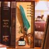 1SET Magic Gem Feather Pen Harry Potter European Vintage Fire Lacquer Seal Dip Pen Pen Gift Box Birthday Gift