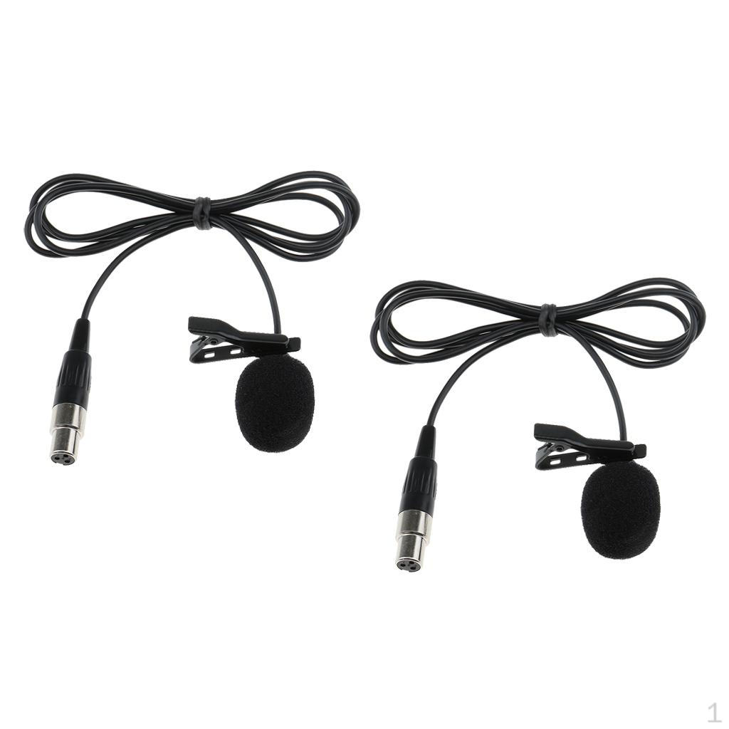 

2 Pcs Microphone For Camcorder Unidirectional XLR 1M