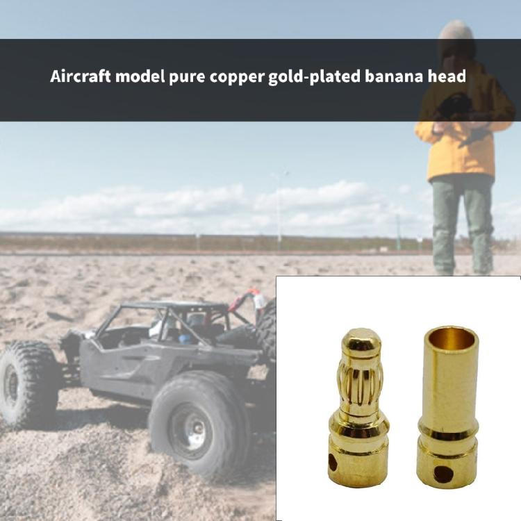 15Pairs 3.5mm Banana Plugs with Corrosion Resistant Gold Plating for Remote Control Model Boat Aircraft ESC Upgrading