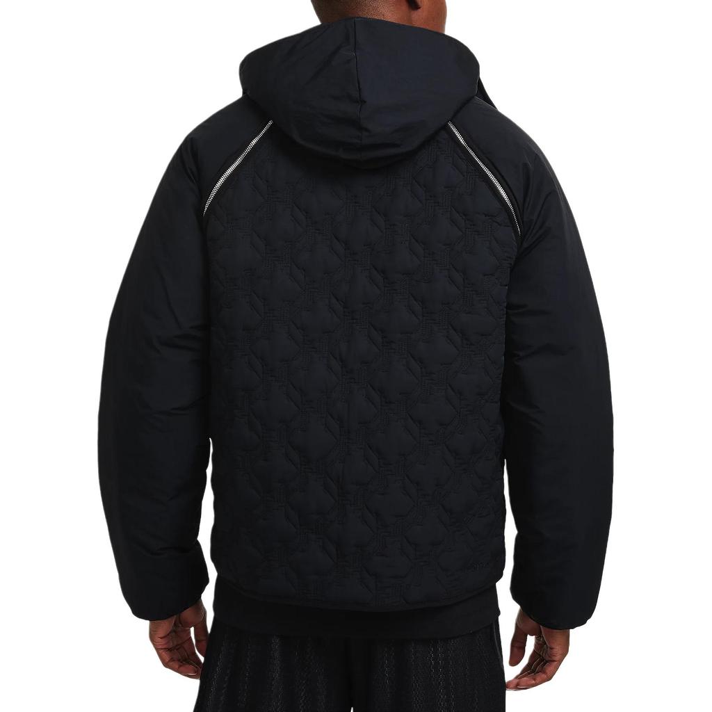 Nike Einfarbige Kapuzenjacke mit Reißverschluss Langarm Herrenjacken Schwarz FZ1032-010